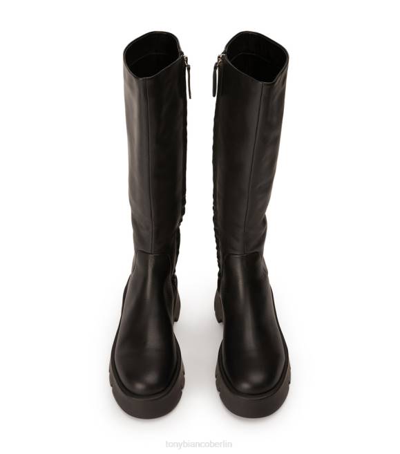kniehohe Stiefel| de Tony Bianco Frauen Rage-Kalbsstiefel schwarzes Turin 4624424